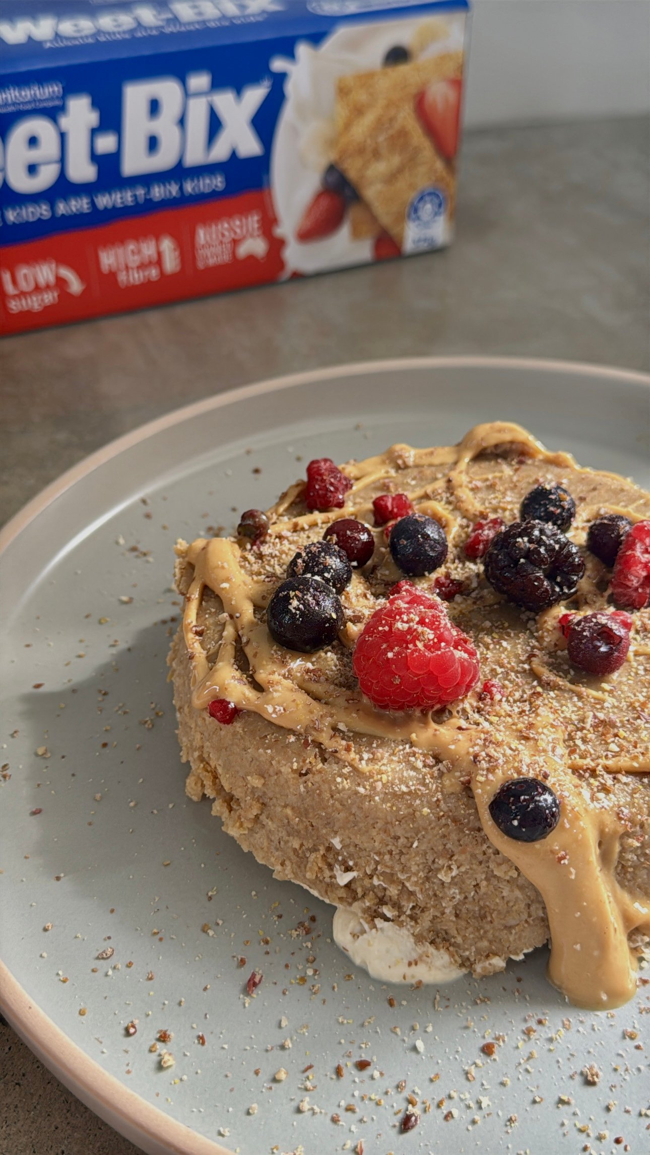 Upside-Down Weet-Bix Breakfast Cheesecake