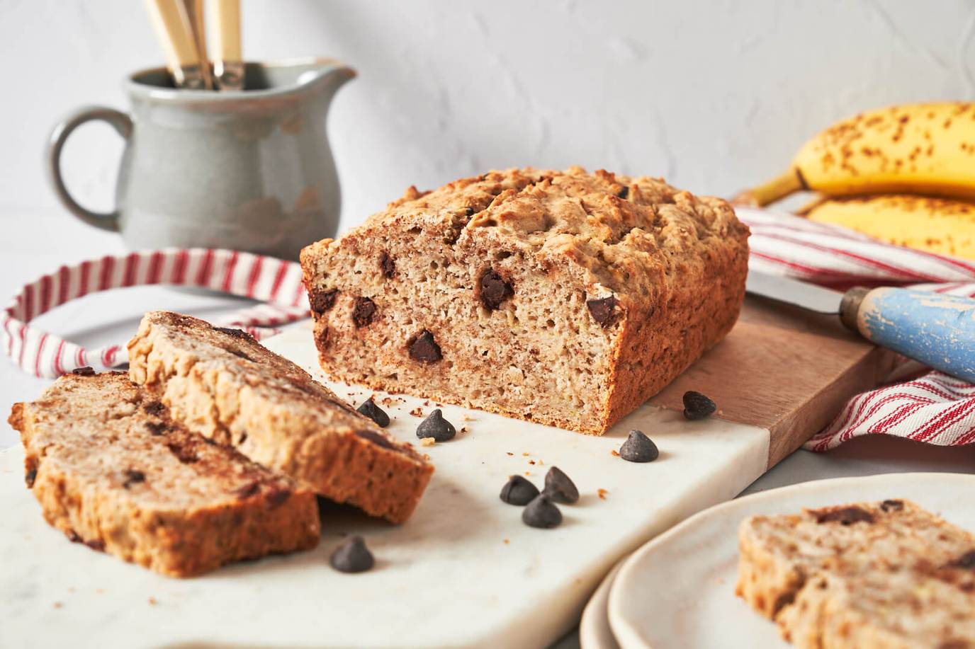Gluten free Weet-Bix banana choc loaf