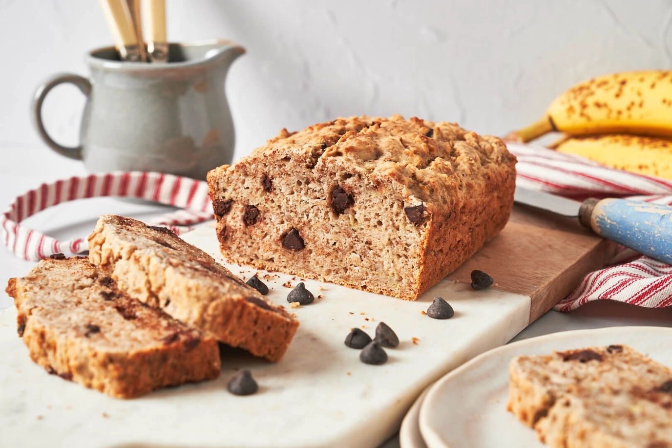Gluten free Weet-Bix banana choc loaf