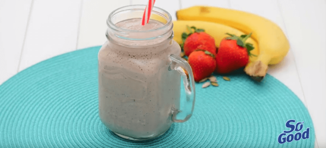 Banana berry smoothie - frozen