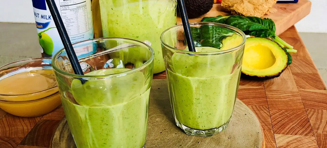 Weet-Bix, avocado and coconut smoothie