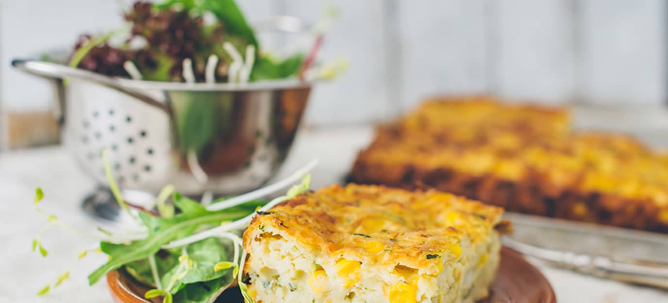 Zucchini and corn frittata