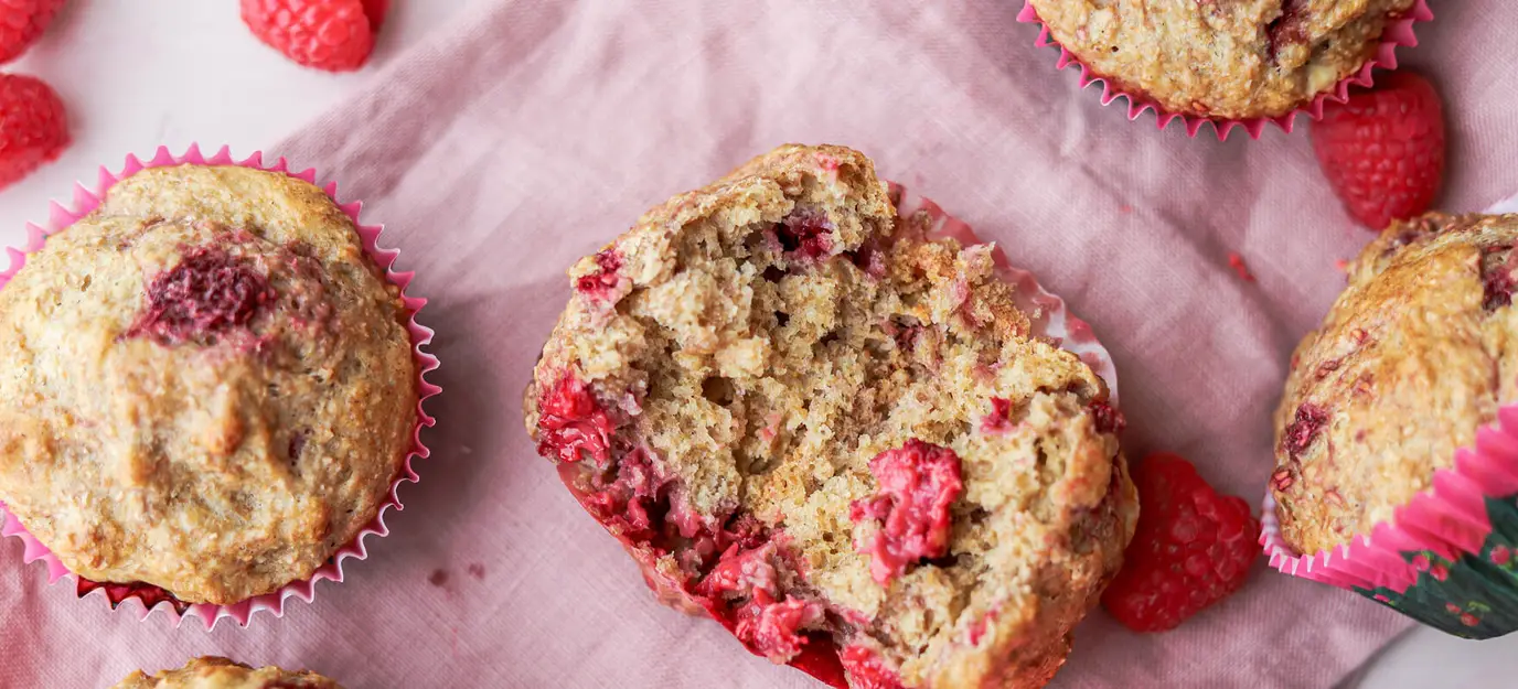 Raspberry lemon muffins