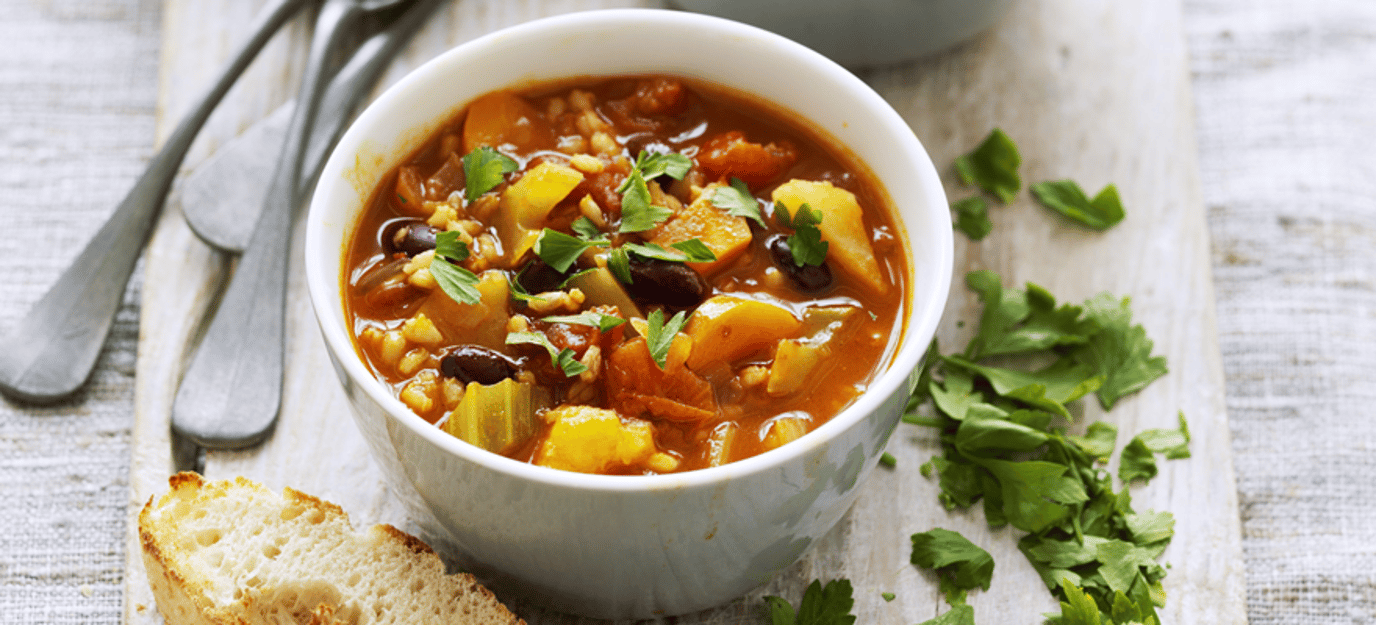 Vegetable barley soup