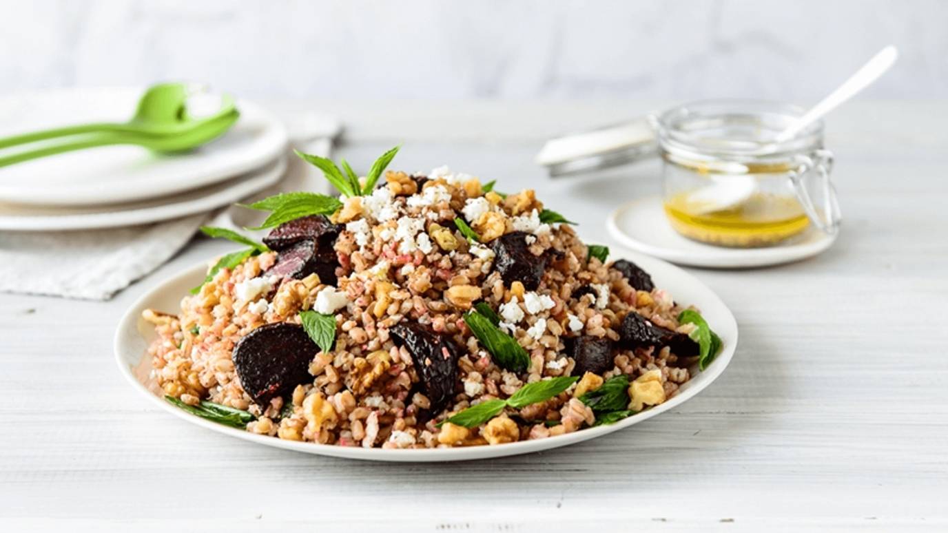 Pearl barley, beetroot and sumac salad Pearl barley, beetroot and sumac salad