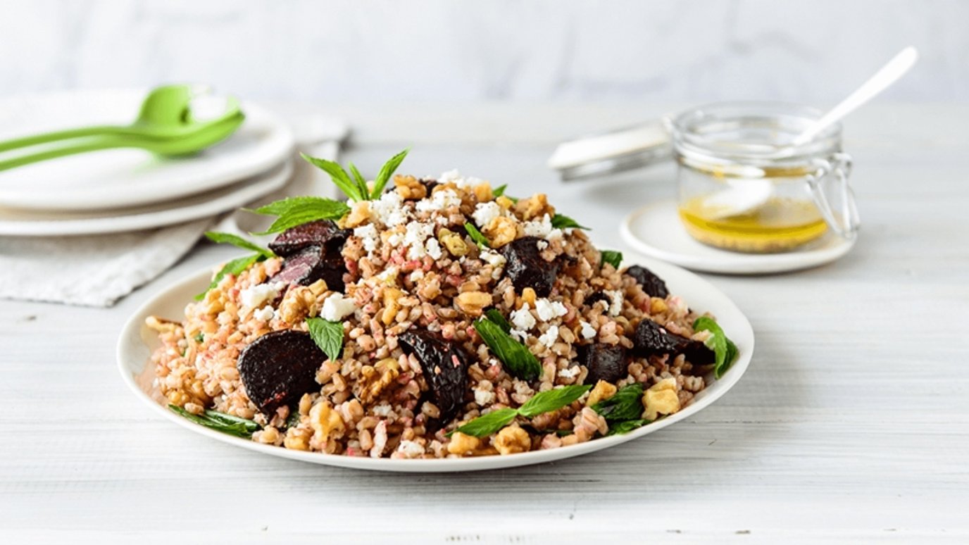 Pearl barley, beetroot and sumac salad Pearl barley, beetroot and sumac salad