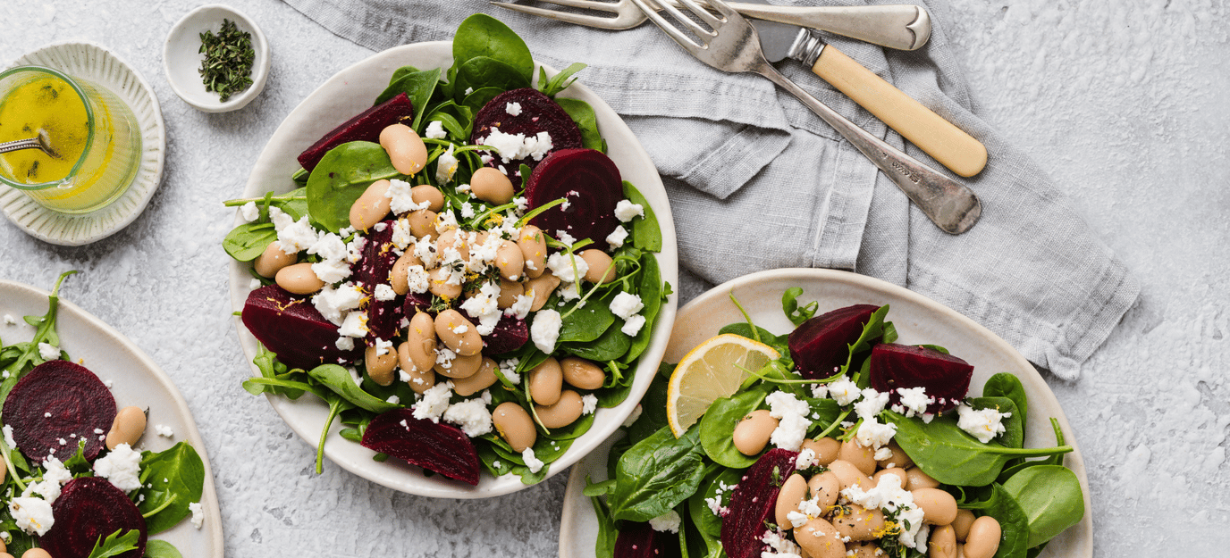 Butter bean and beetroot salad