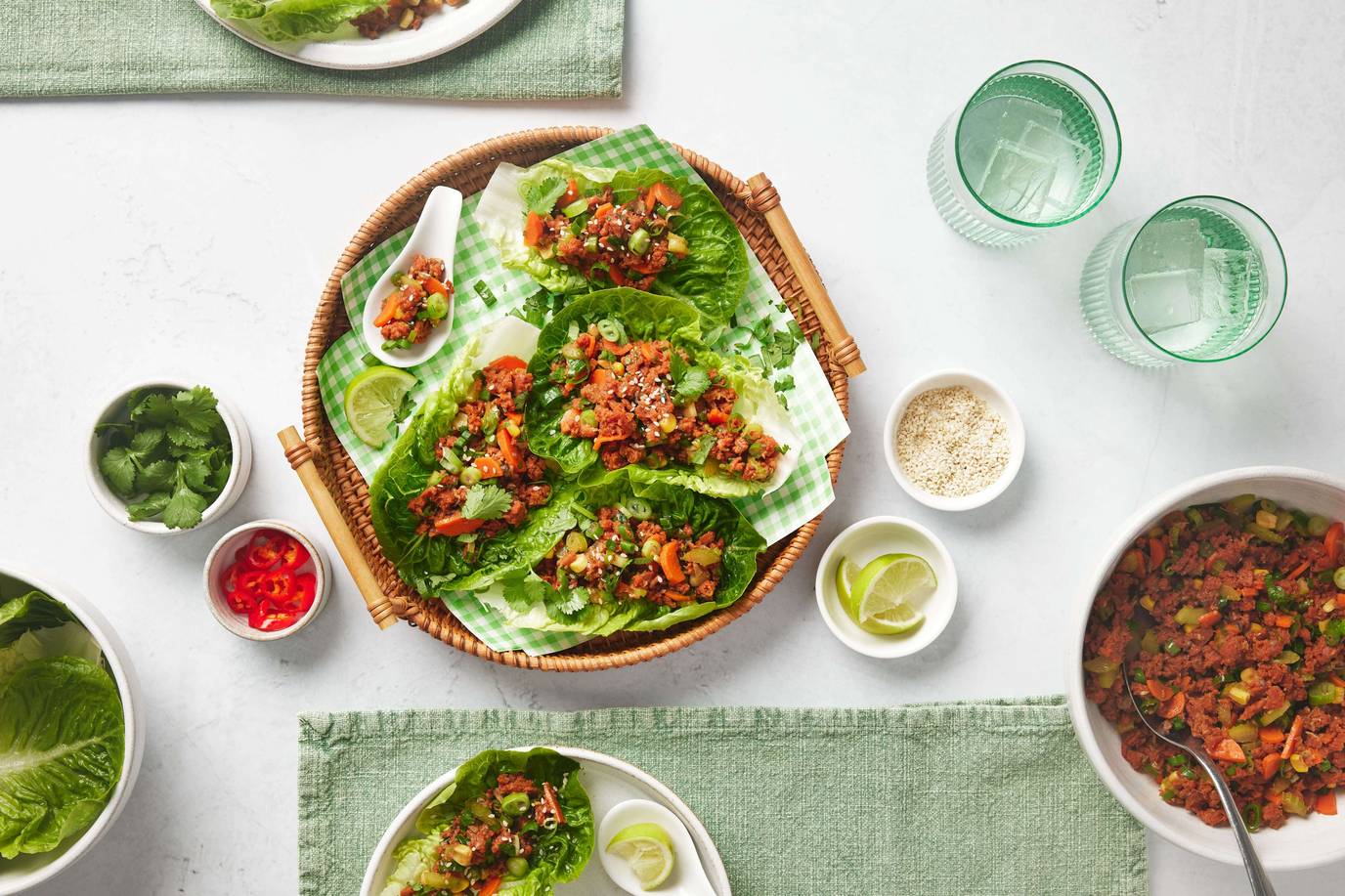 Vegie Hot Dog San Choy Bow