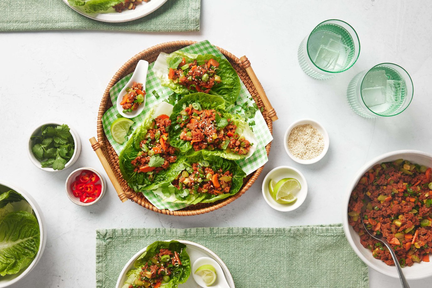 Vegie Hot Dog San Choy Bow