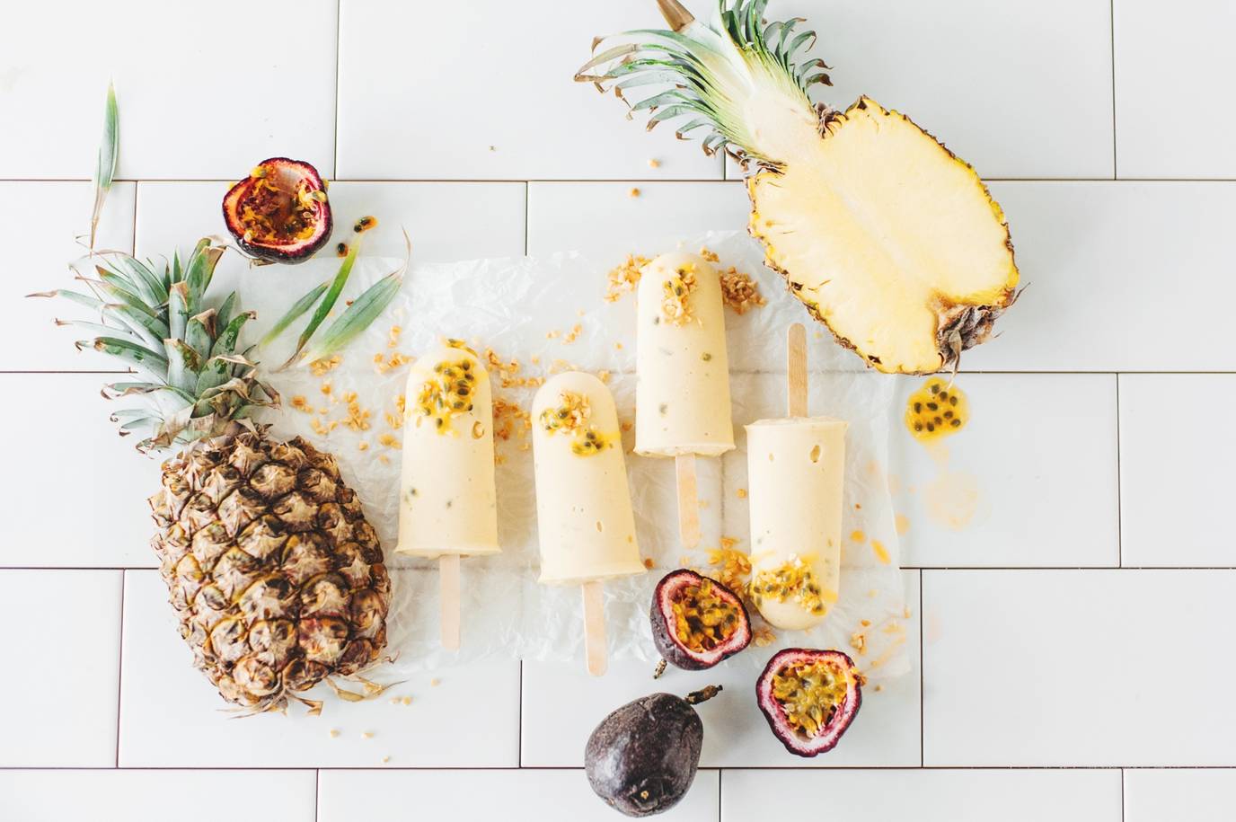 Tropical fruit popsicles