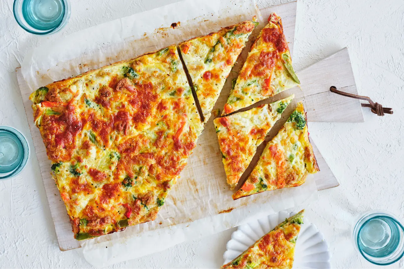 Rainbow vegie slice