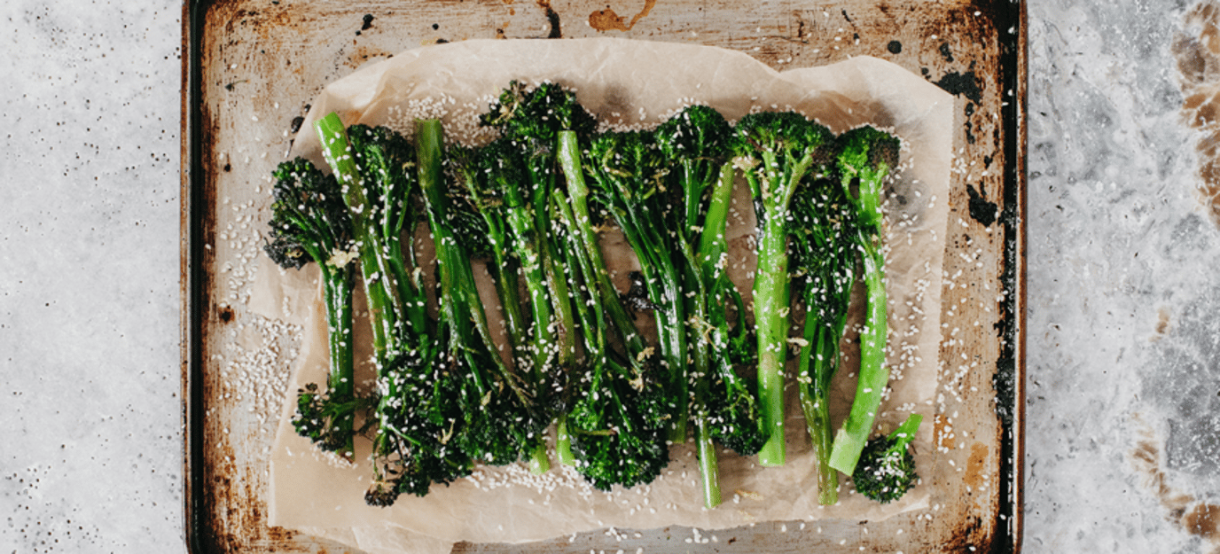 Oven roasted broccolini Oven roasted broccolini