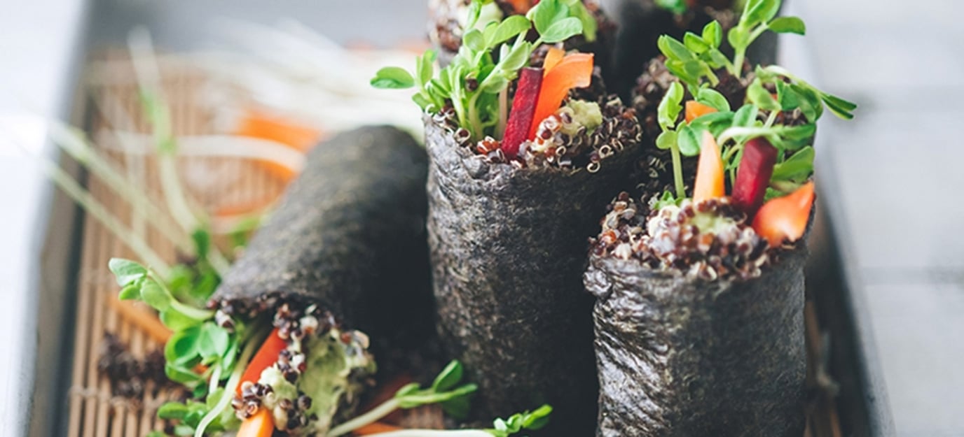 Rainbow nori rolls Rainbow nori rolls