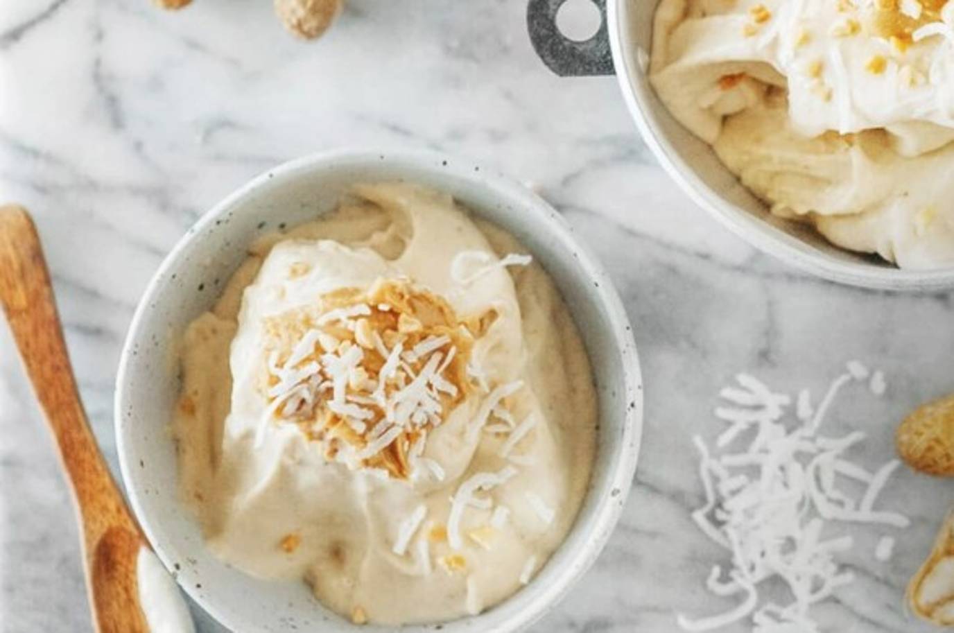 Banana Peanut Ice Cream Pots