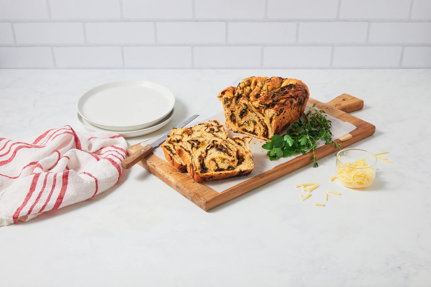 Marmite, Cheese and Leek Bread