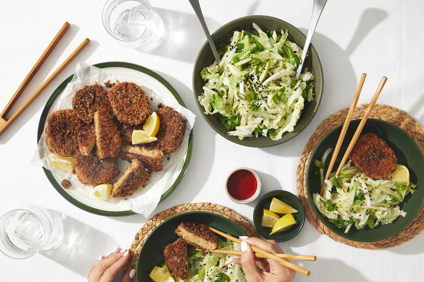 Chinese Five Spice Crispy Vegie Roast with Apple Slaw