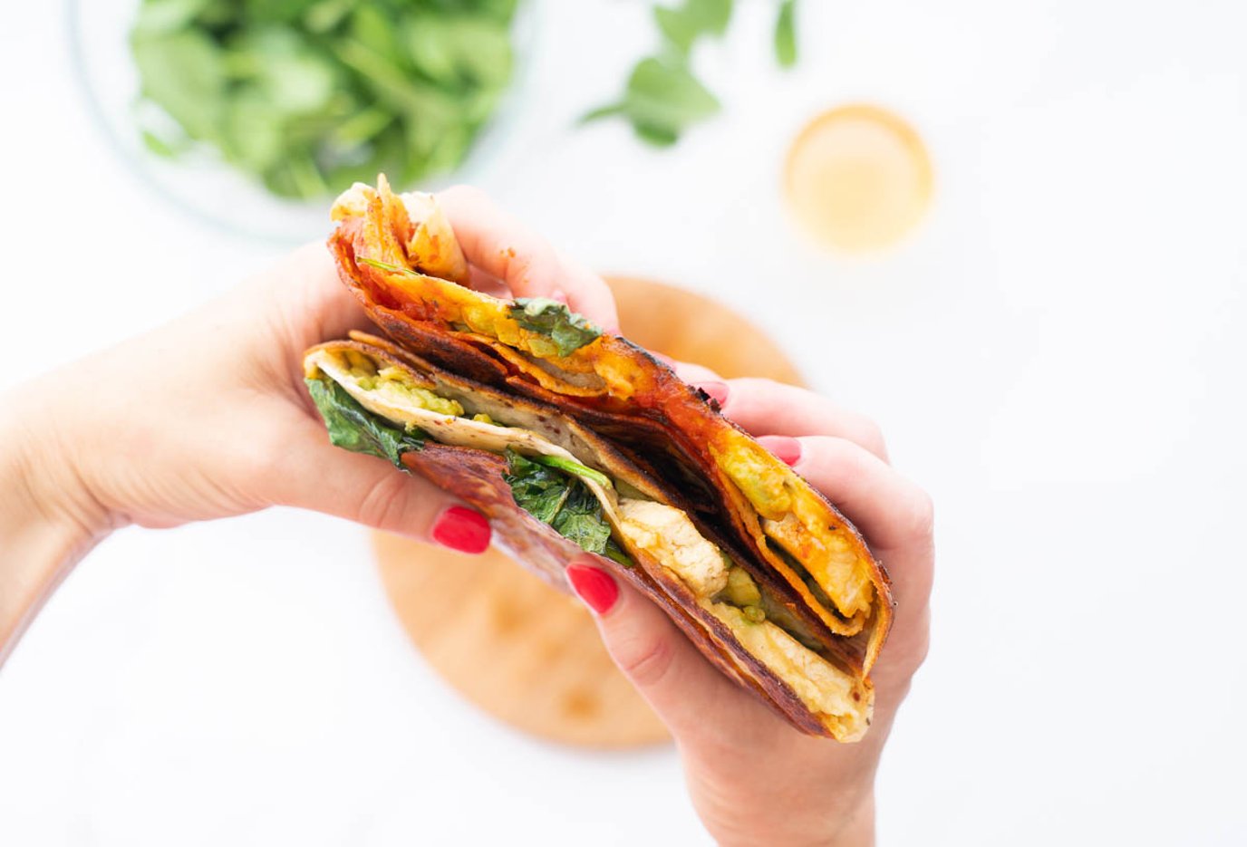 Toasted breakfast wrap