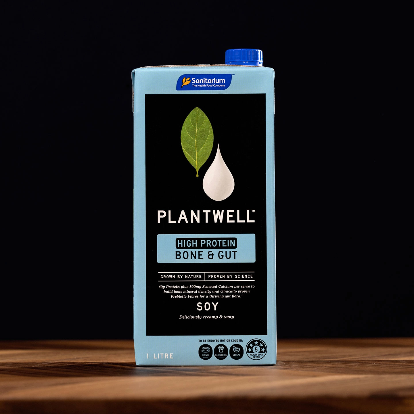 Plantwell Soy on table