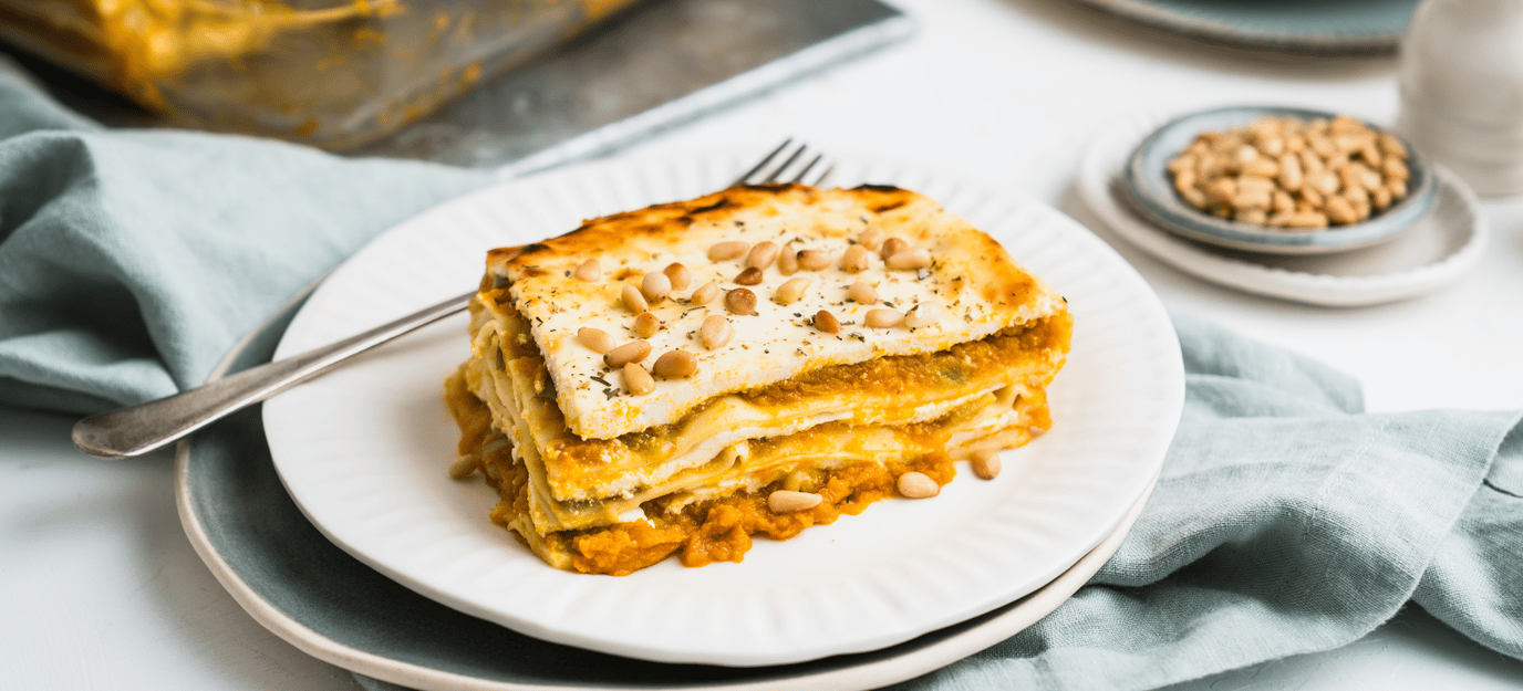 Ricotta and pumpkin lasagne