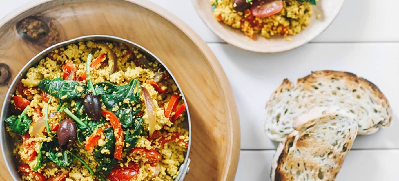 Spanish scrambled tofu
