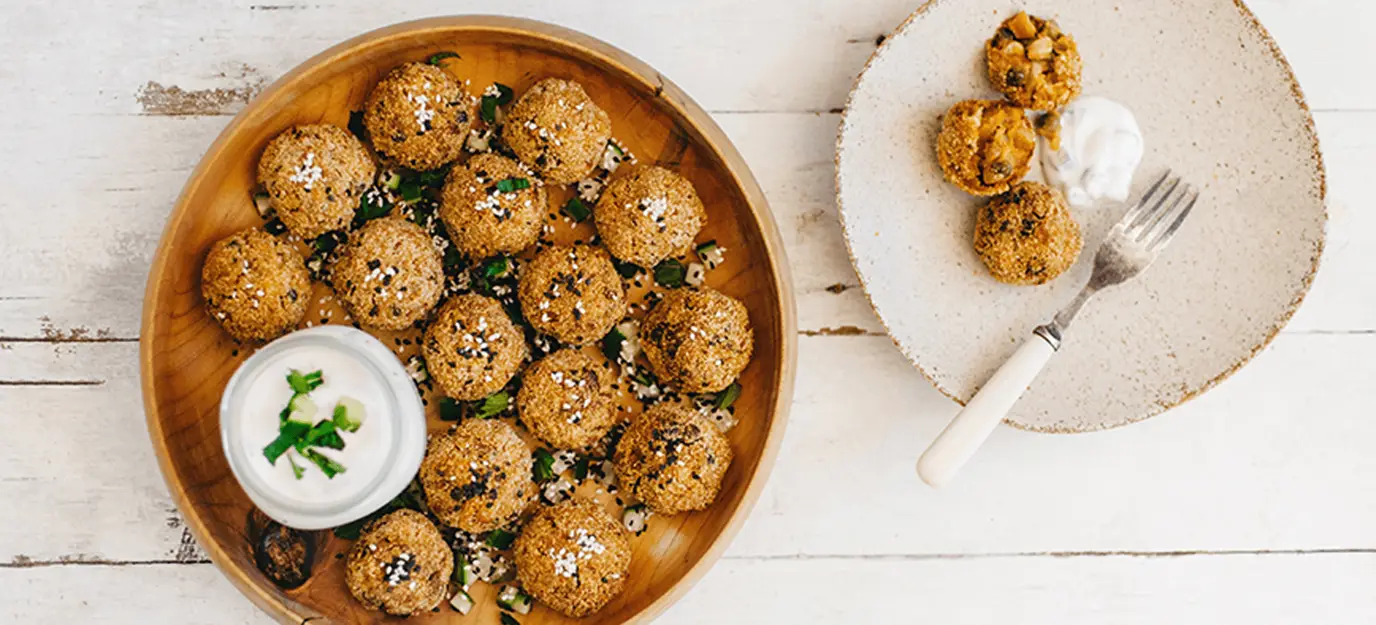 Oven baked kofta balls