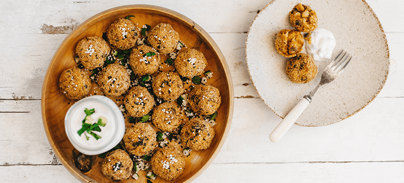 Oven baked kofta balls