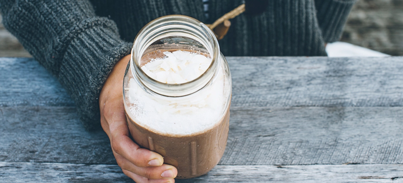 Peanut butter choc shake