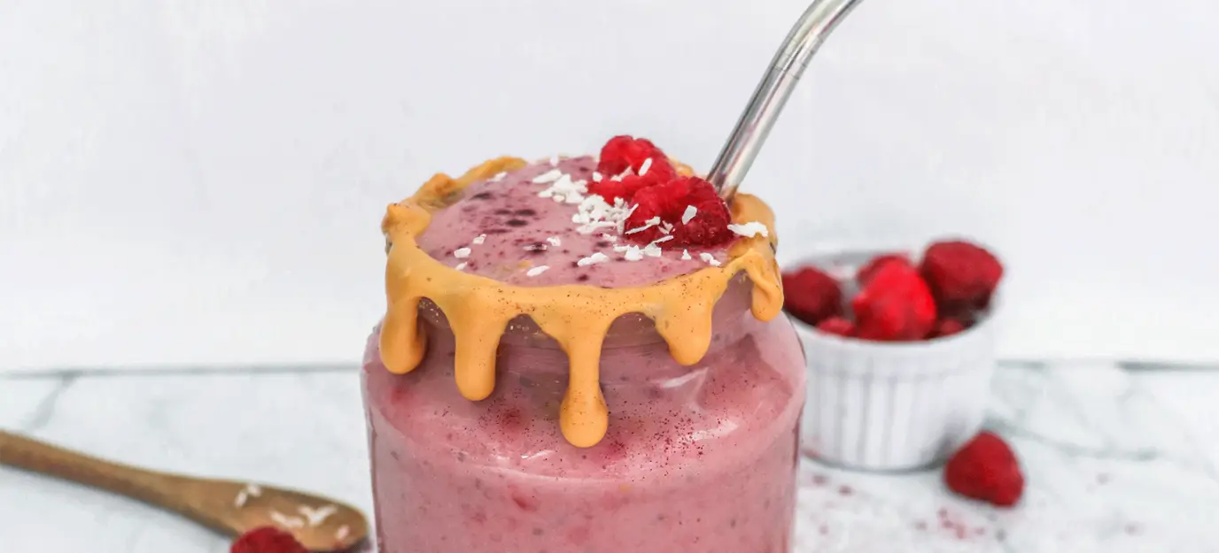 Peanut butter and jam smoothie