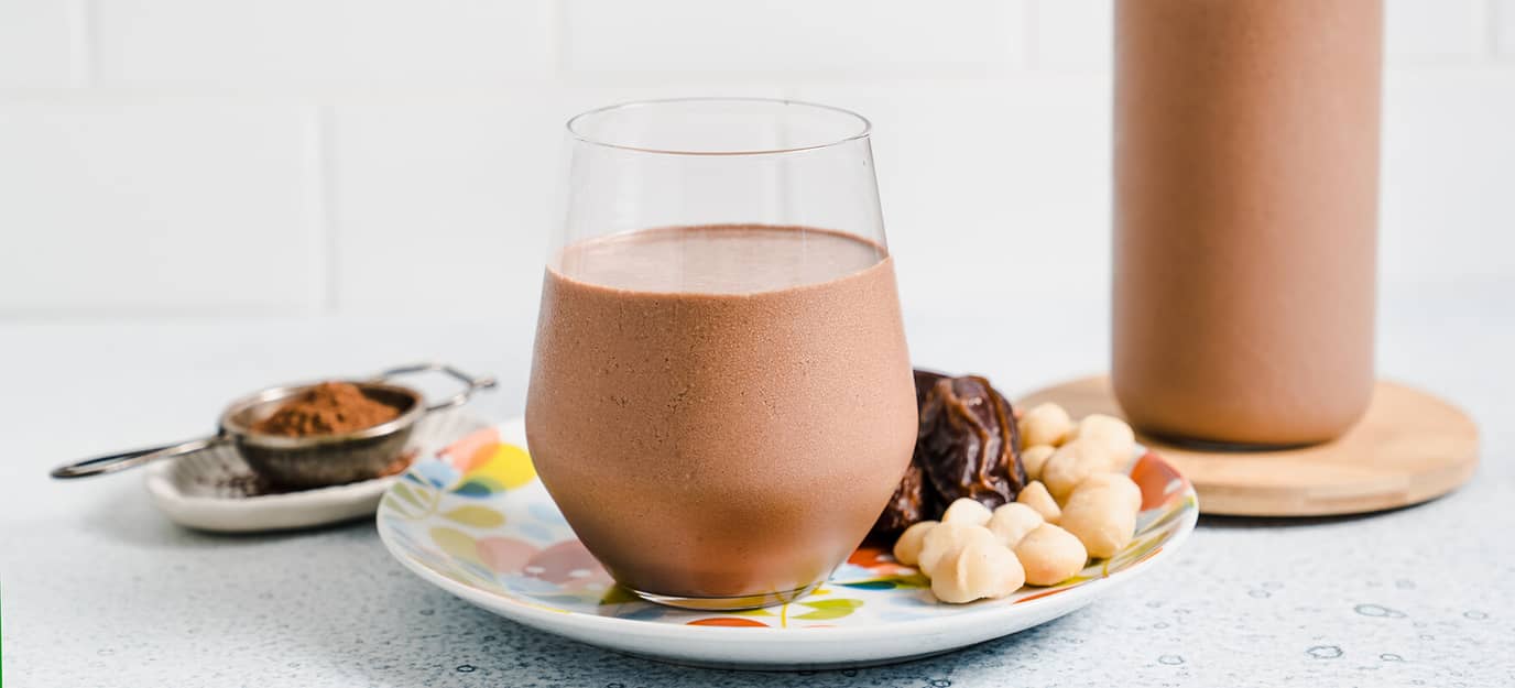 Chocolate caramel smoothie