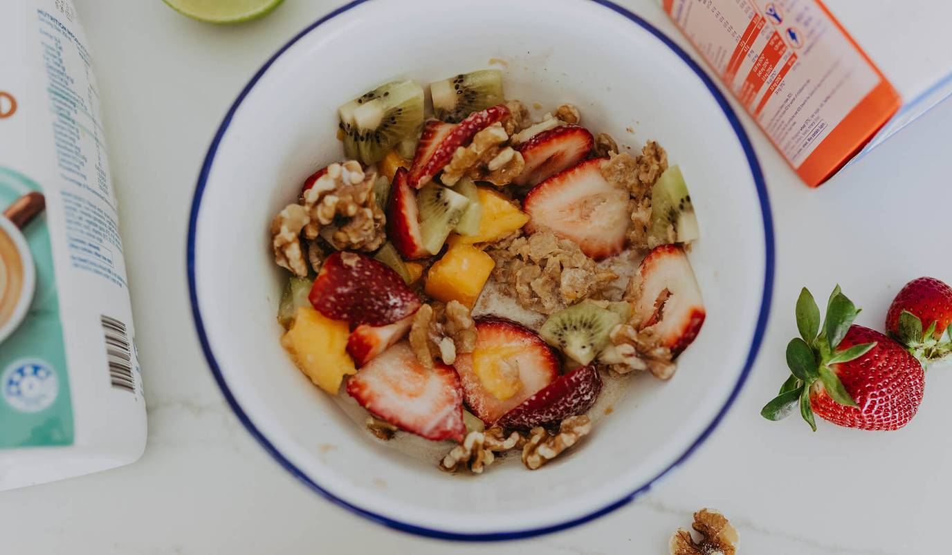 Weet-Bix with Jamaican Fruit Salad