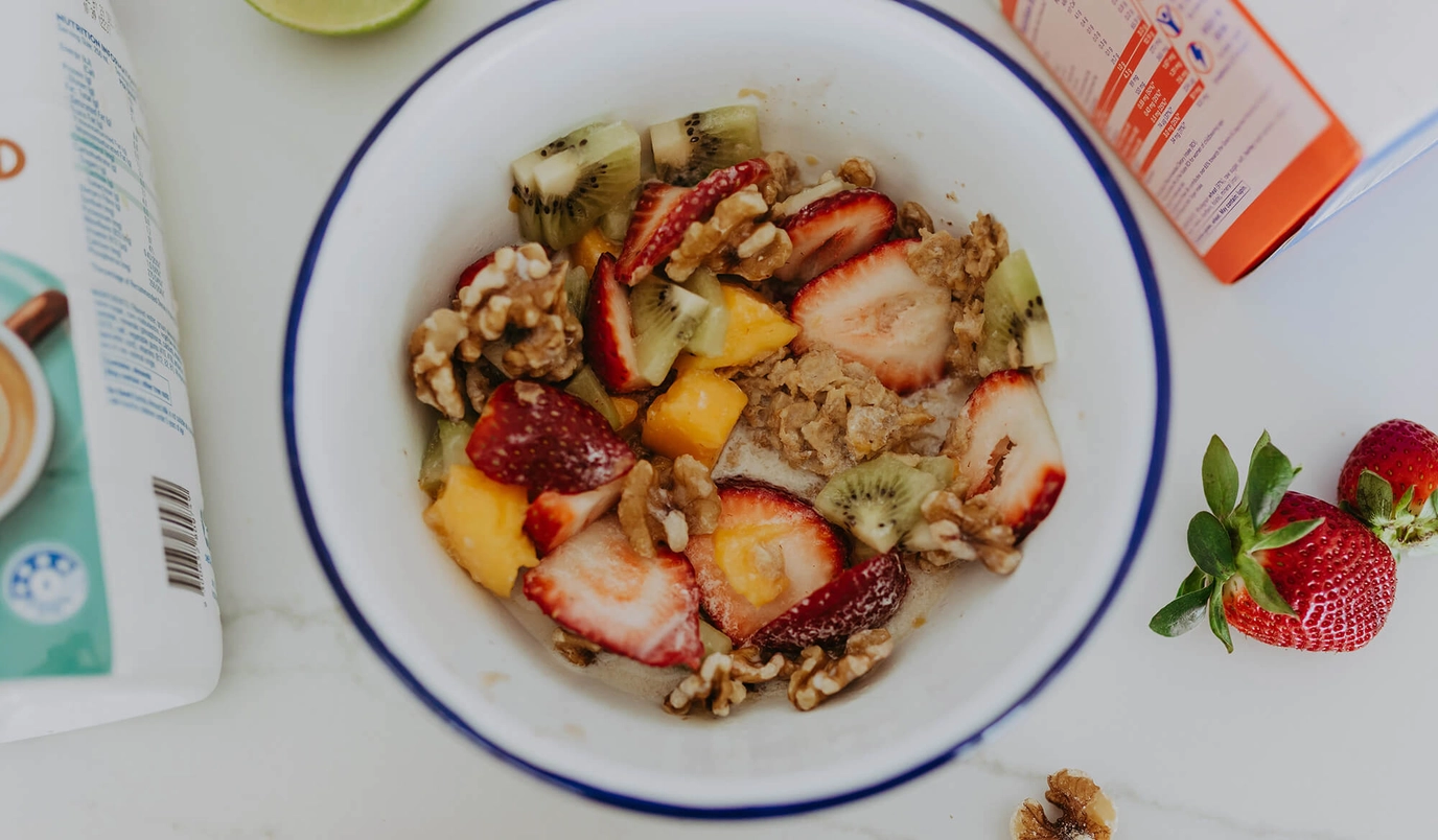 Weet-Bix with Jamaican Fruit Salad