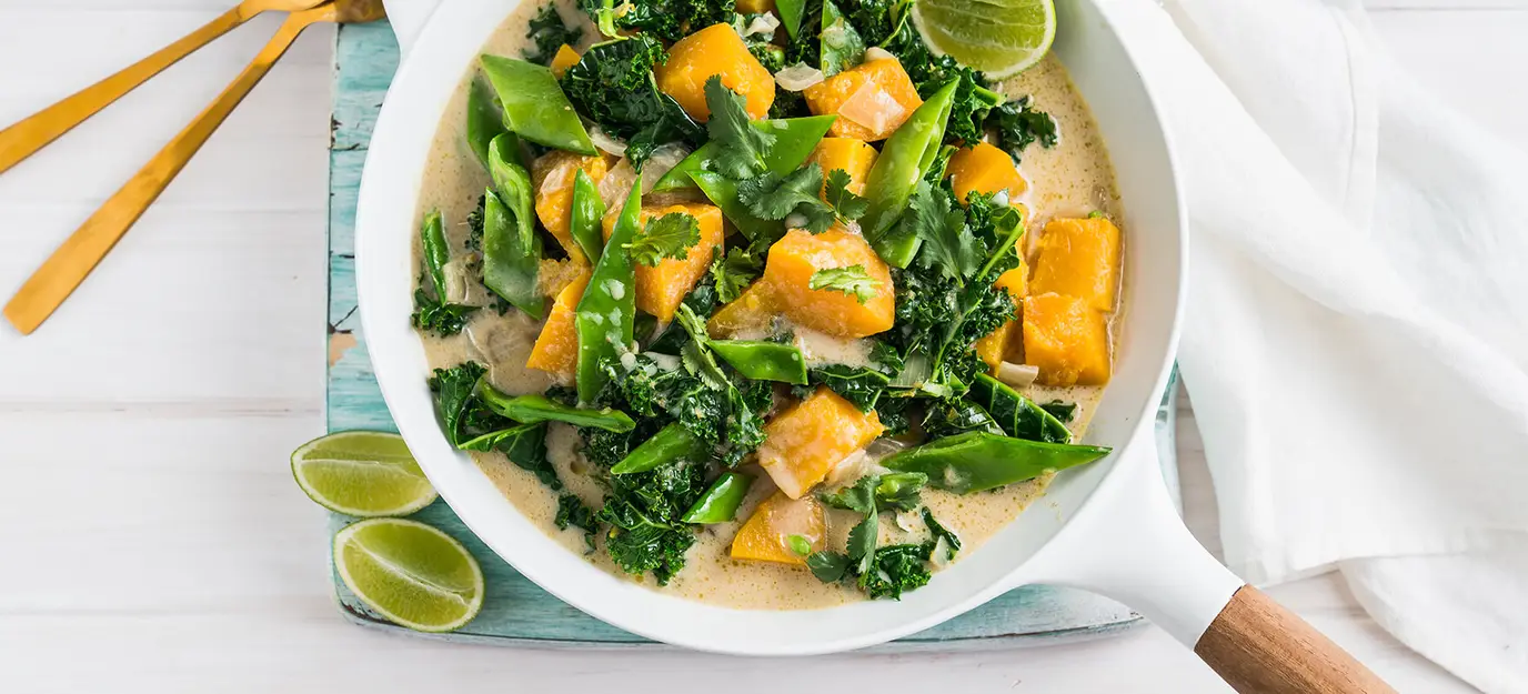 Green pumpkin curry
