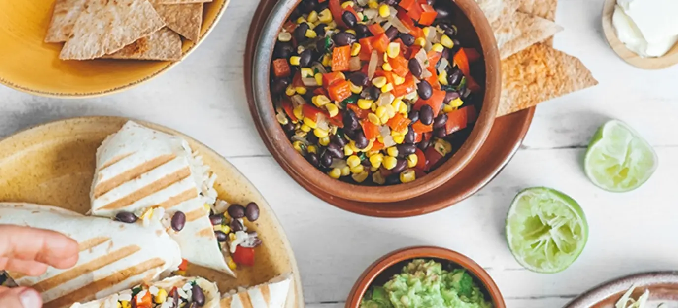 Toasted Mexican burritos