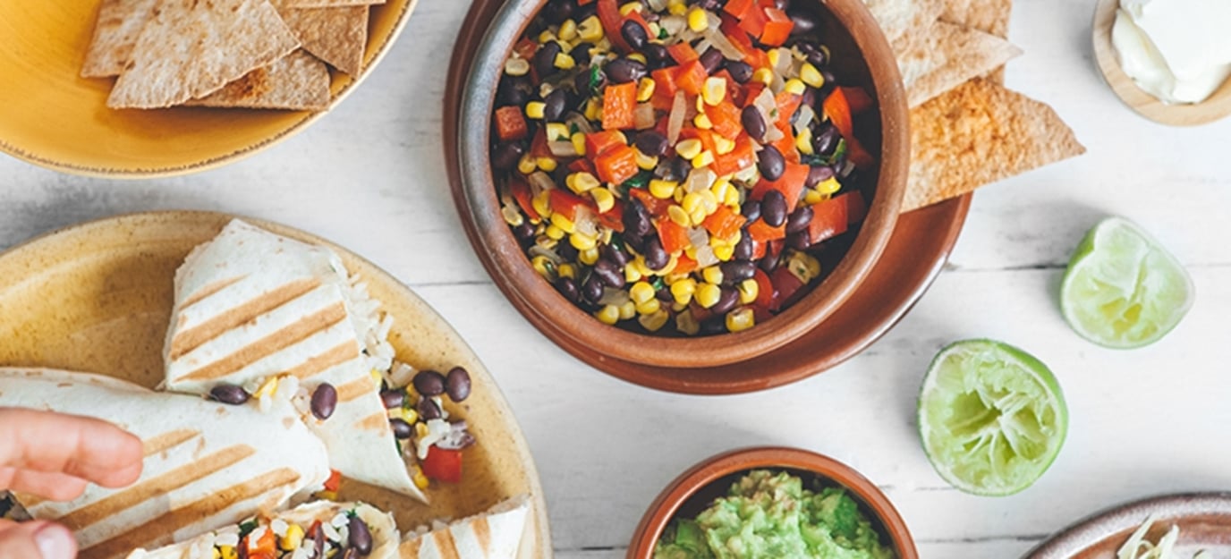 Toasted Mexican burritos
