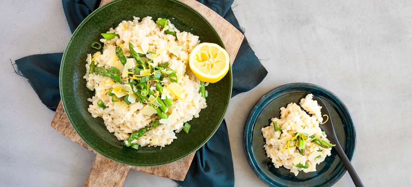 Asparagus and parmesan risotto Asparagus and parmesan risotto