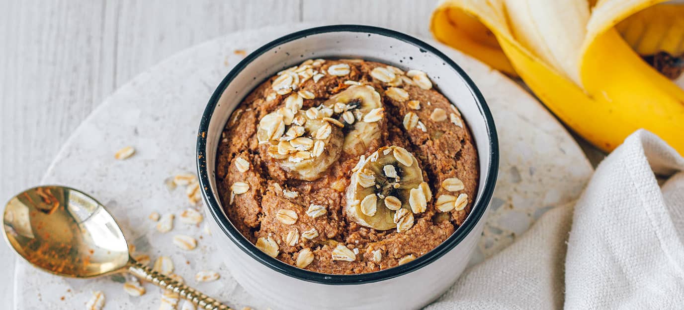 Banana bread baked oats