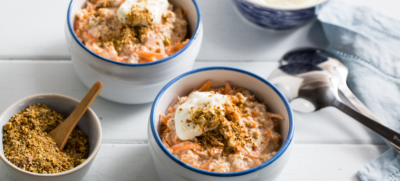 Hot carrot cake bircher Hot carrot cake bircher