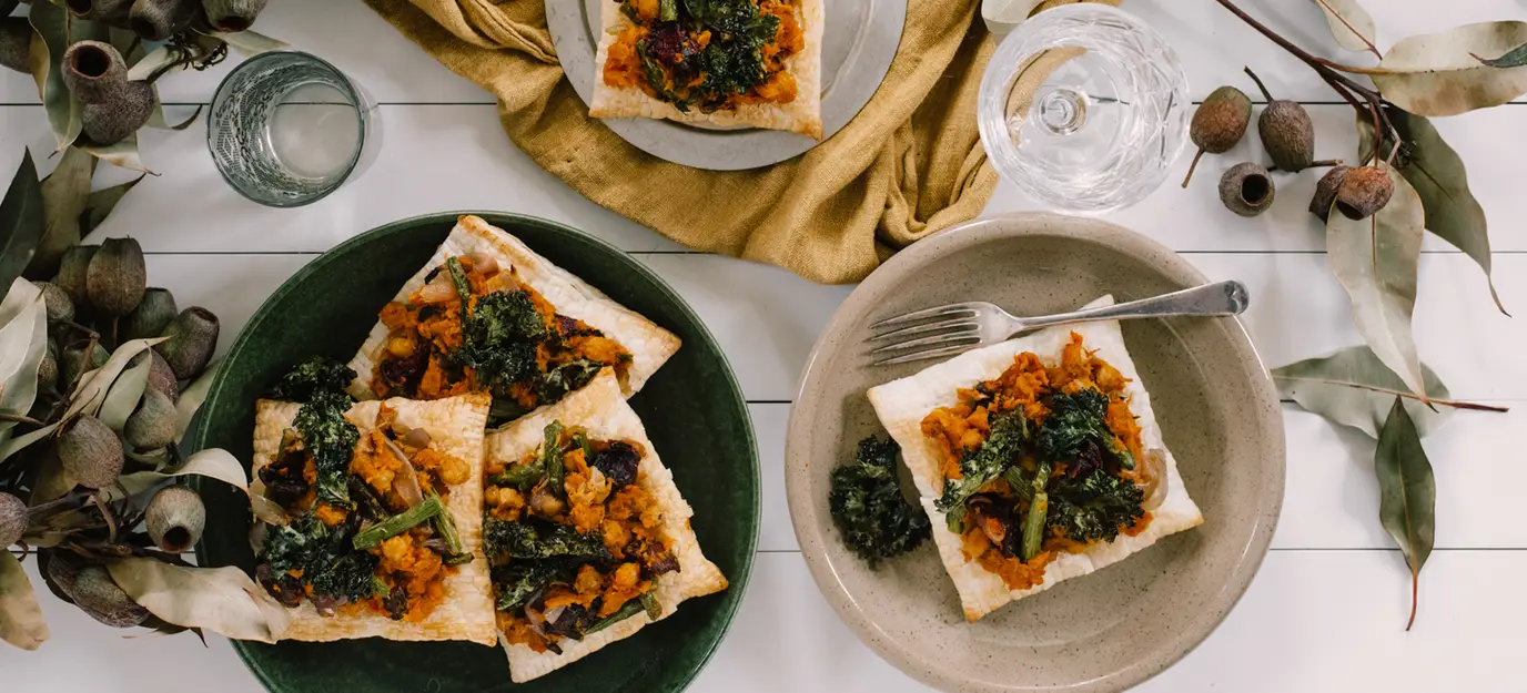 Rustic vegetable tartlets