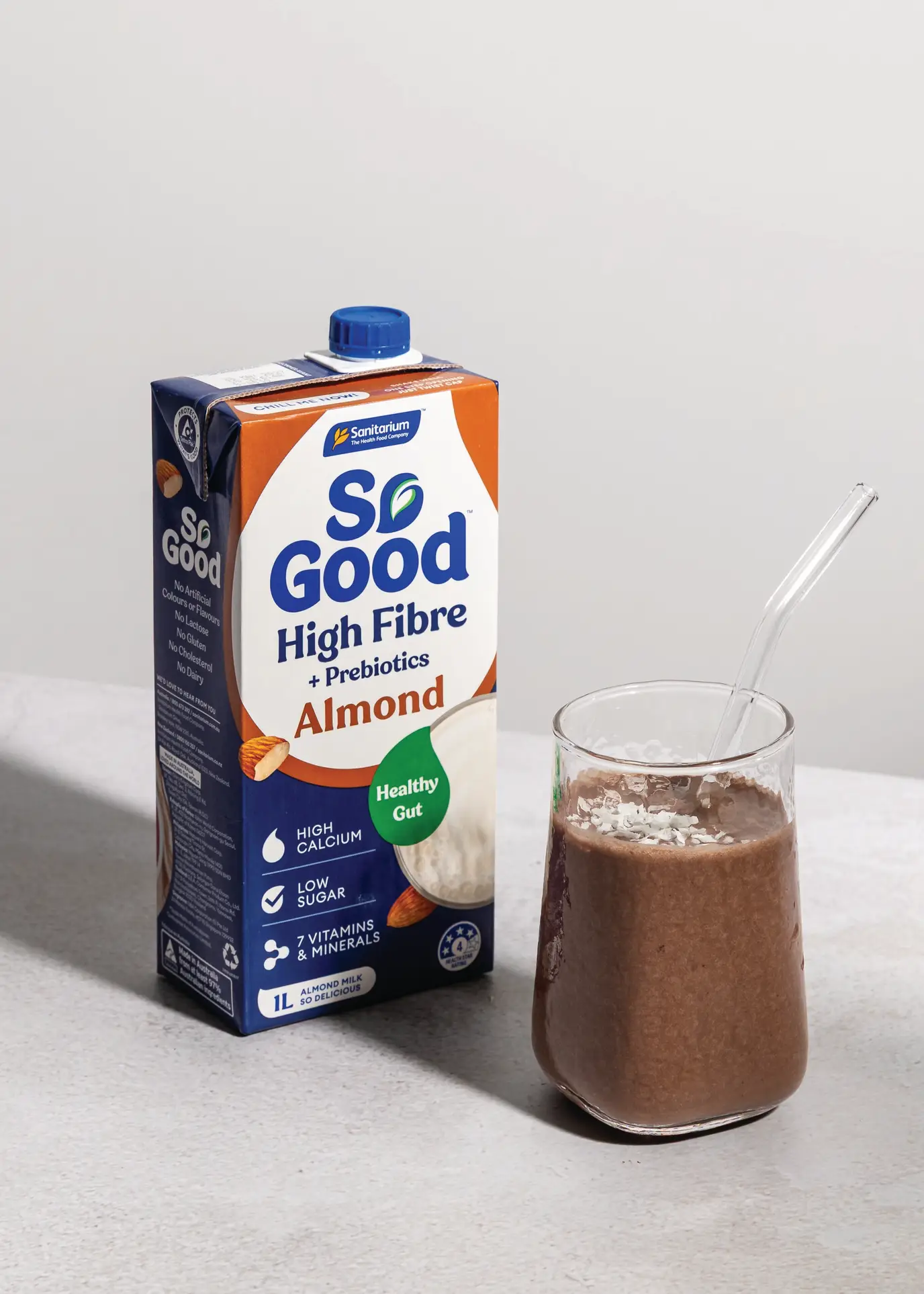 Nut choc fibre boost smoothie