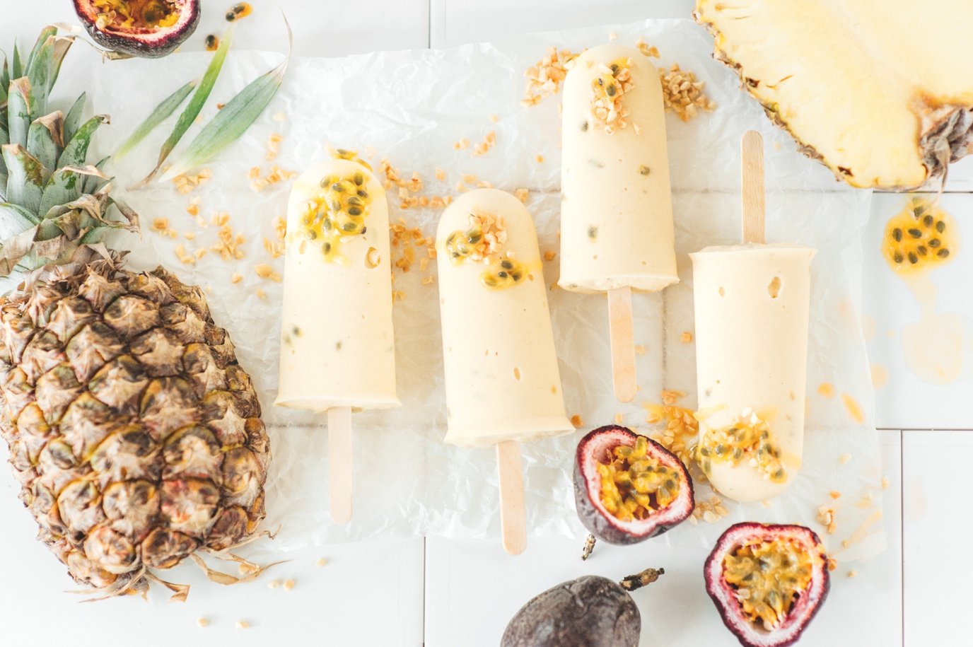 Tropical fruit popsicles