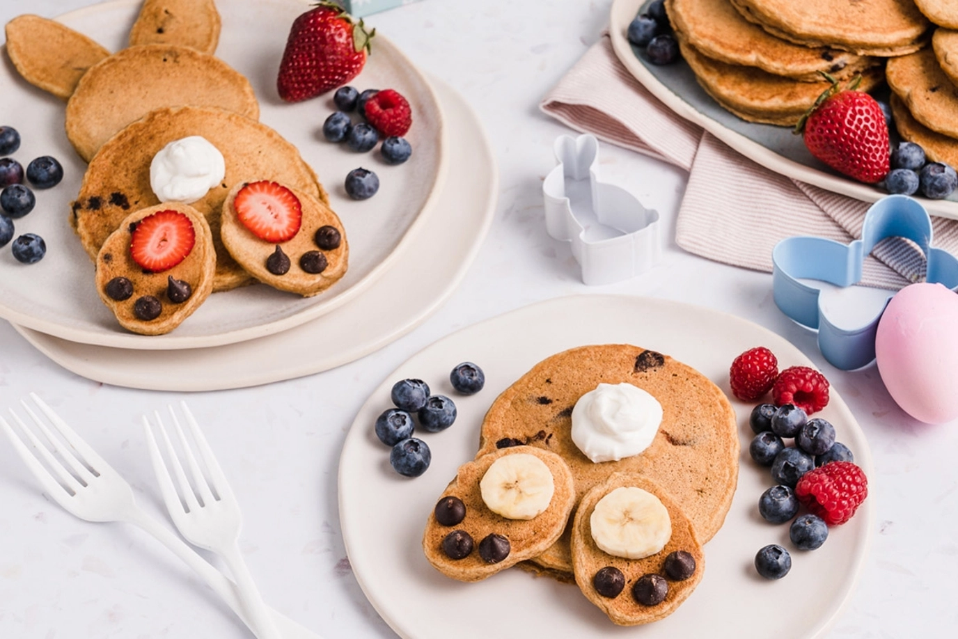 Bunny tail pancakes