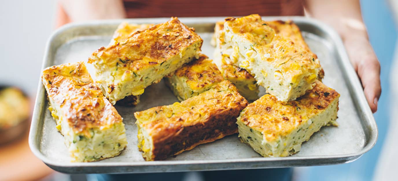 Zucchini and corn frittata