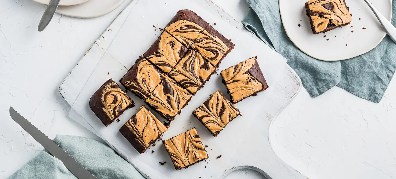Peanut butter brownies
