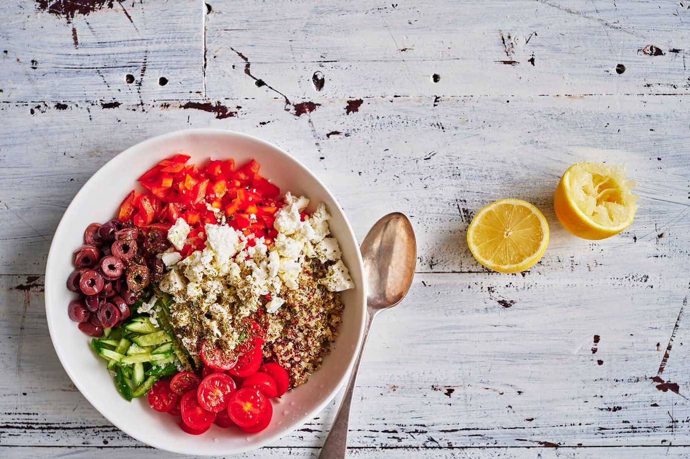 Finely chopped quinoa salad Finely chopped quinoa salad