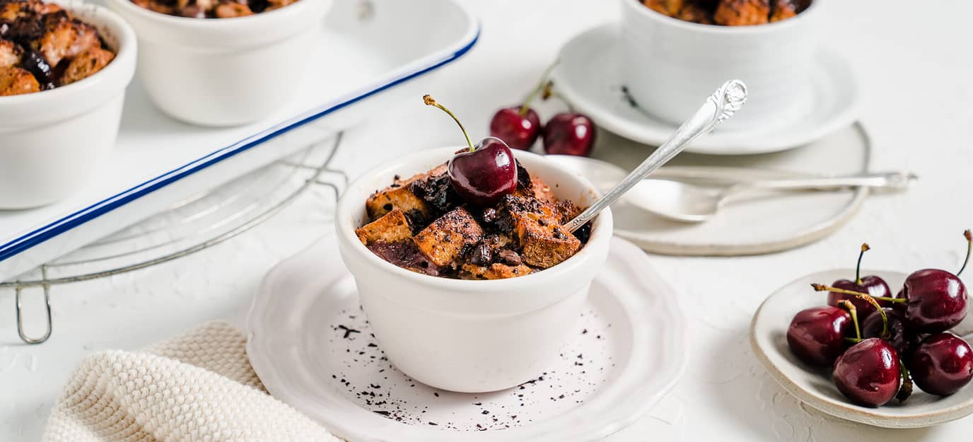 Choc-cherry baked french toast