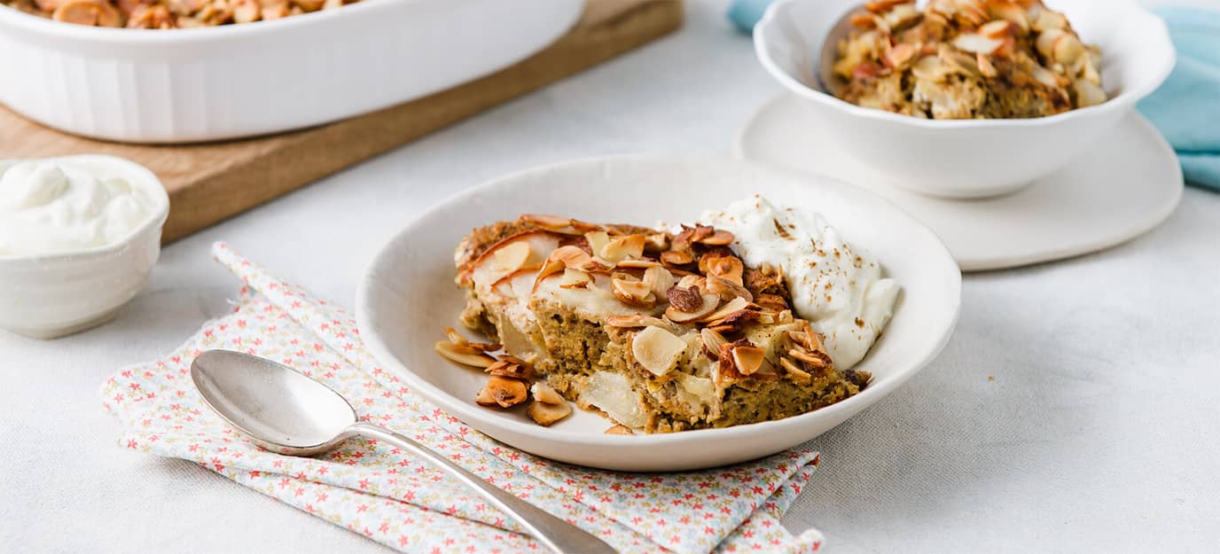 French Vanilla Pear & almond bake