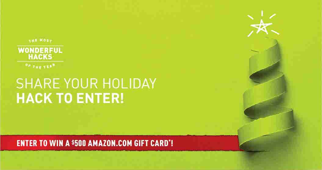 Share Your Holiday Hack to Enter - The Most Wonderful Hacks of the Year - RISEcredit.com 2021 Holiday Giveaway