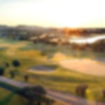 Sunrise on the beautiful island of Sardinia with undulating fairways and pristine greens