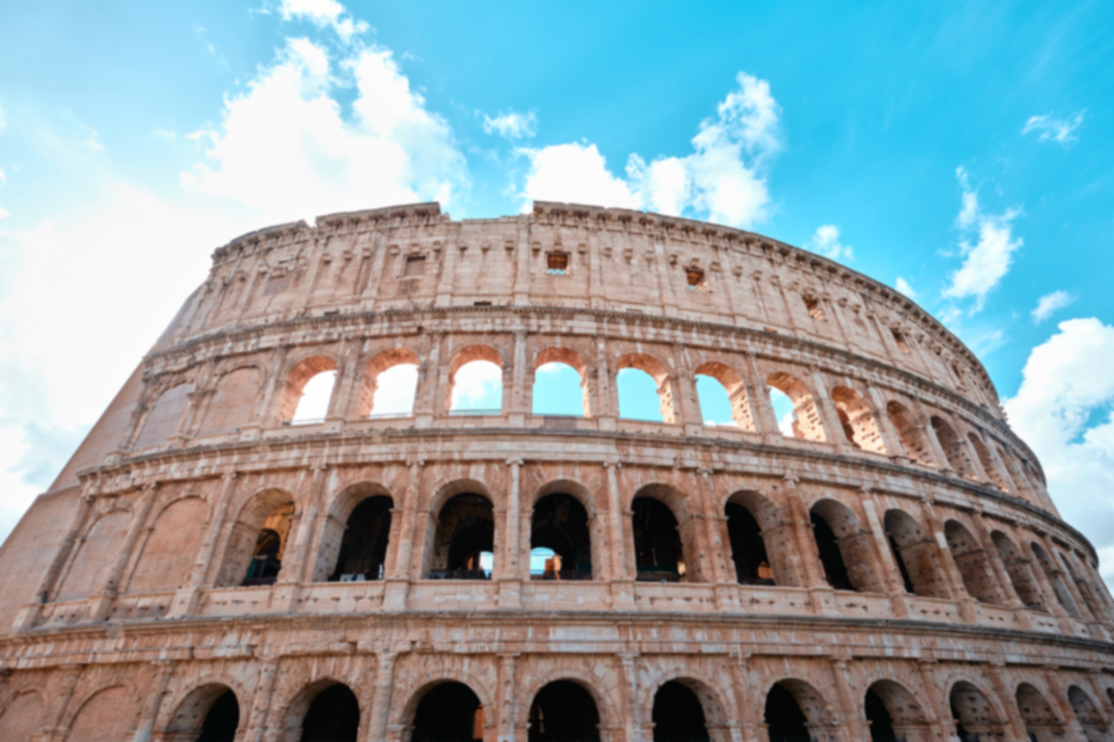 The Colosseum in Rome on a sunny day