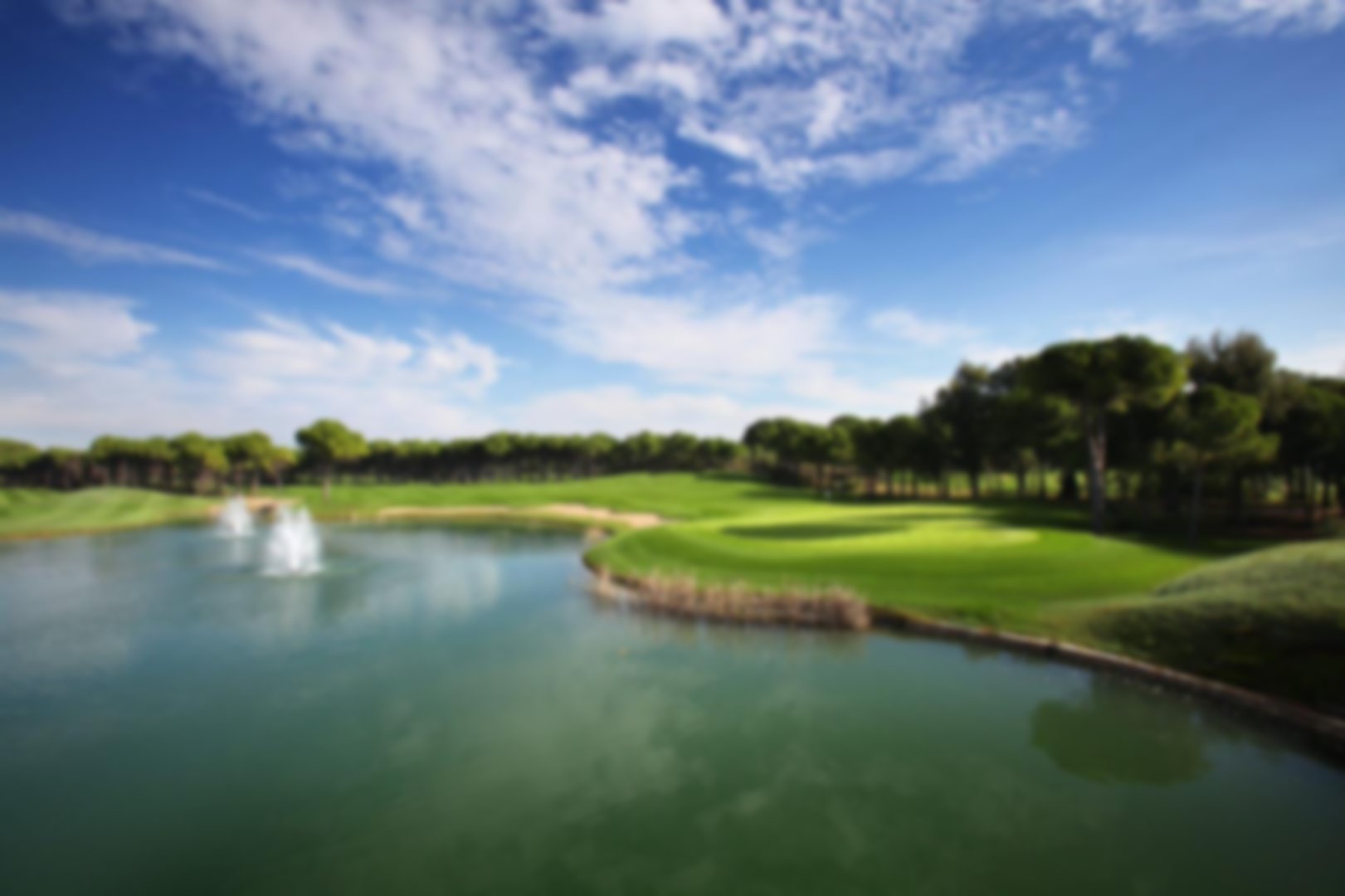 Huge Bunker on the right of the green make for an extremely challenging shot into the green